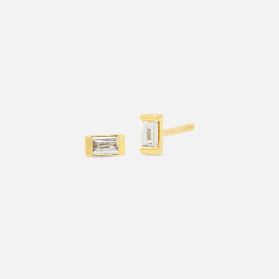 Earrings Eriness | Diamond Baguette Studs