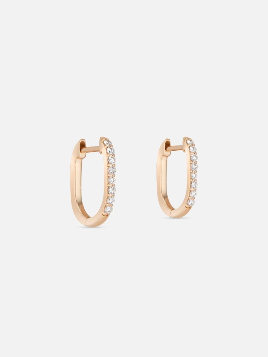 Earrings Noor Shamma | Luz U-Huggies (Diamond)