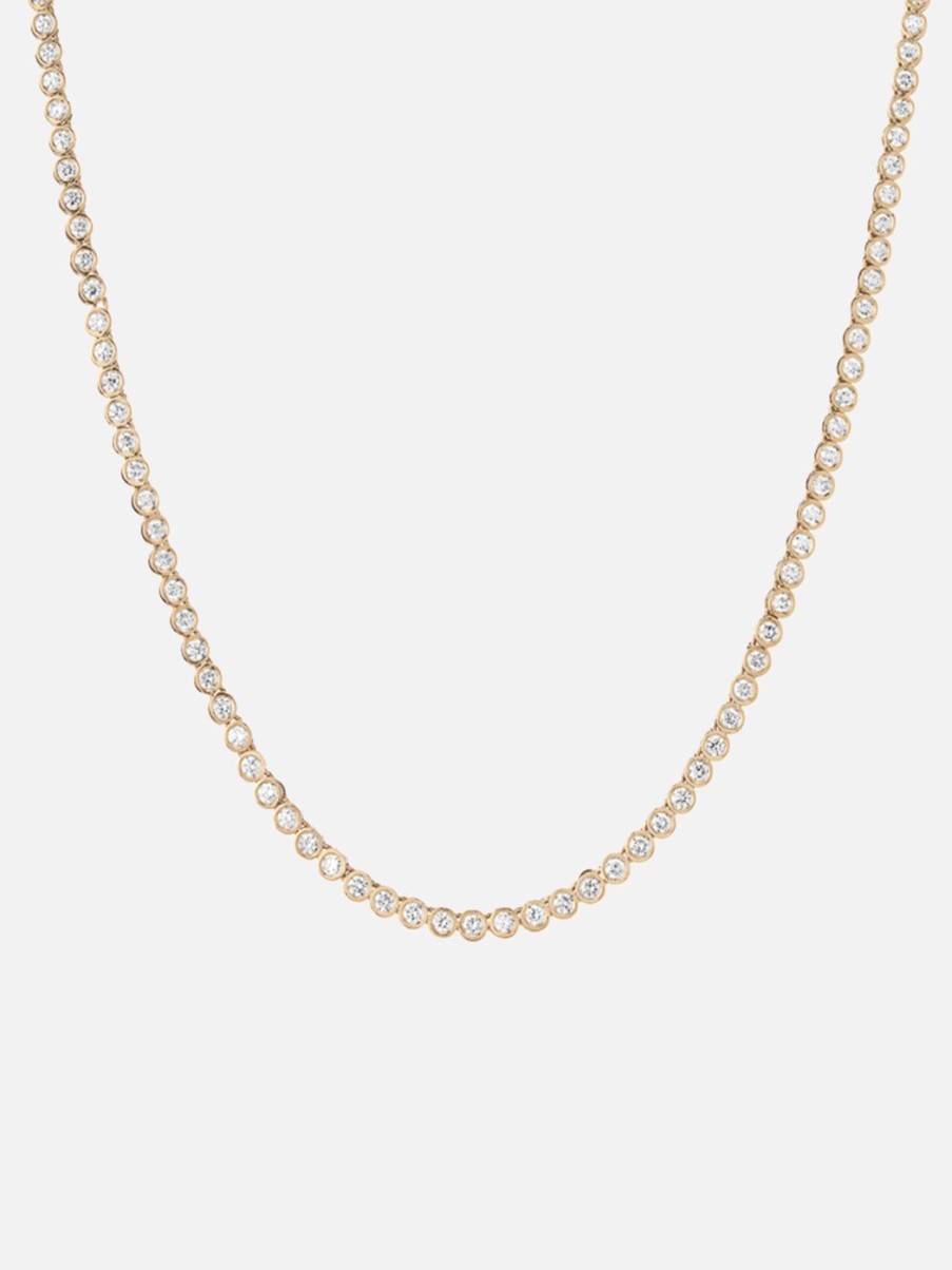 Necklaces At Present | Bezel Tennis Necklace, 5.35Ct