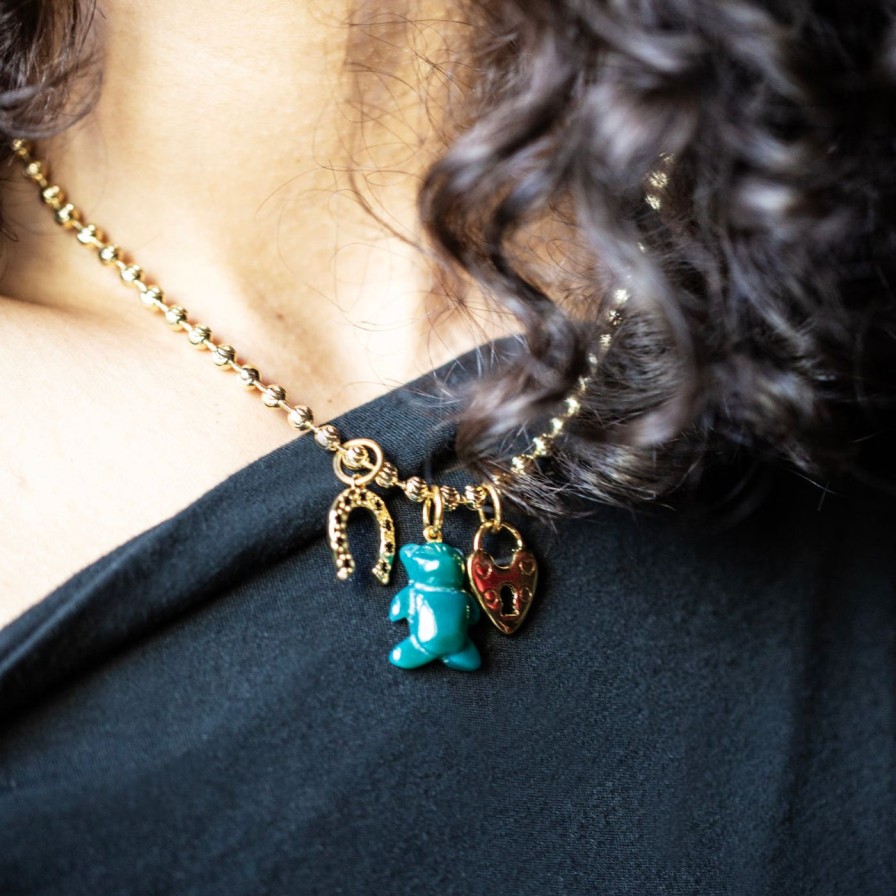 Necklaces NOTTE | Beary Lucky Charm Necklace