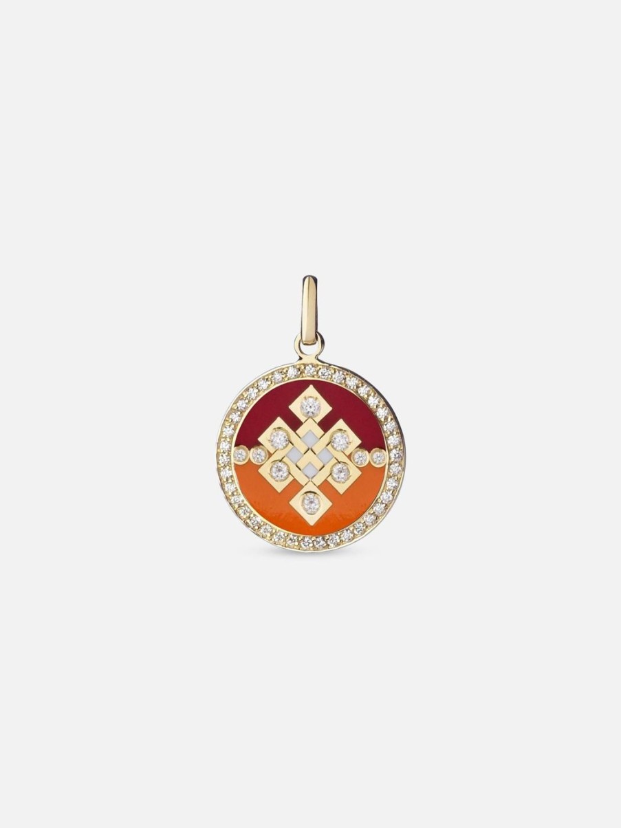 Necklaces Spallanzani | Believe Pendant Diamond Karma