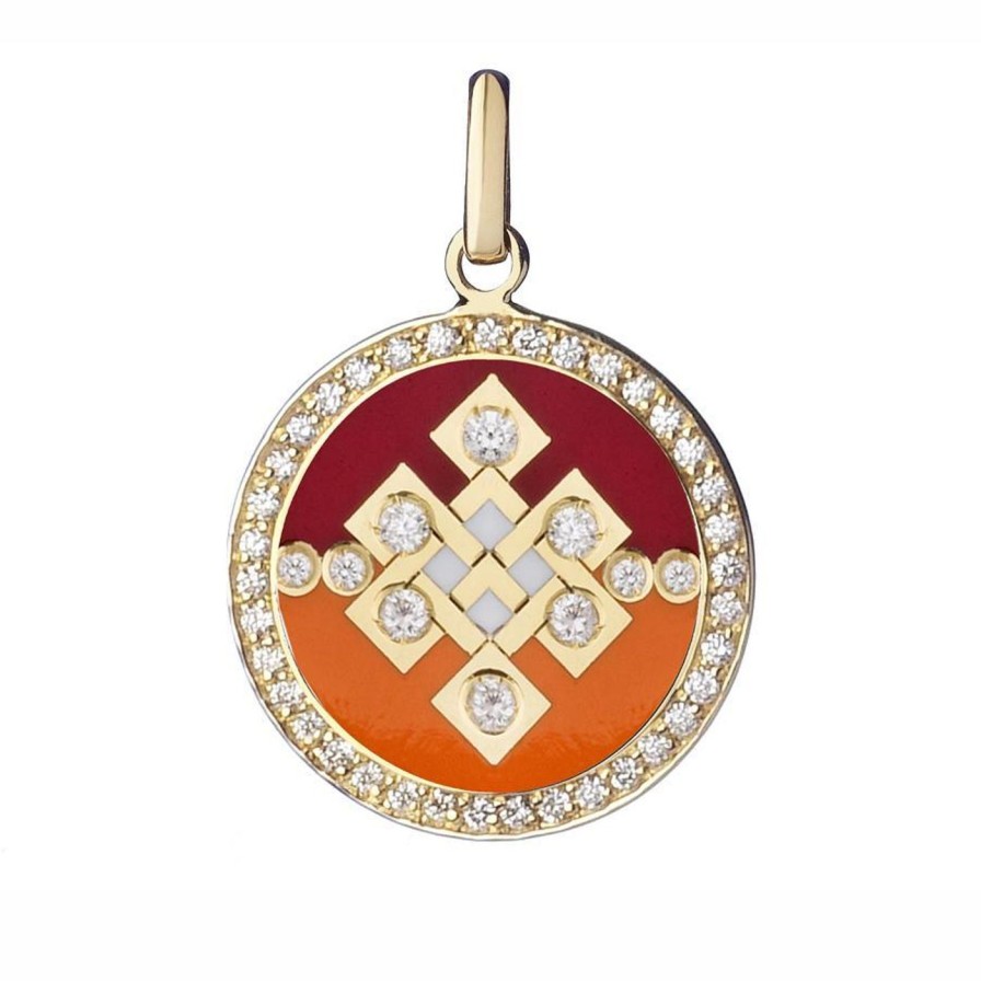 Necklaces Spallanzani | Believe Pendant Diamond Karma