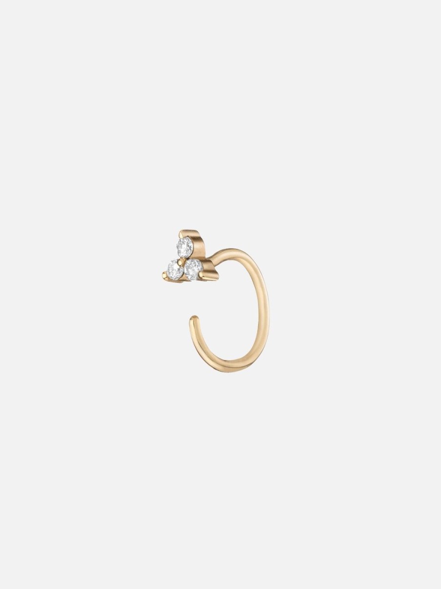 Earrings Noor Shamma | Trinity Hoop, Diamond