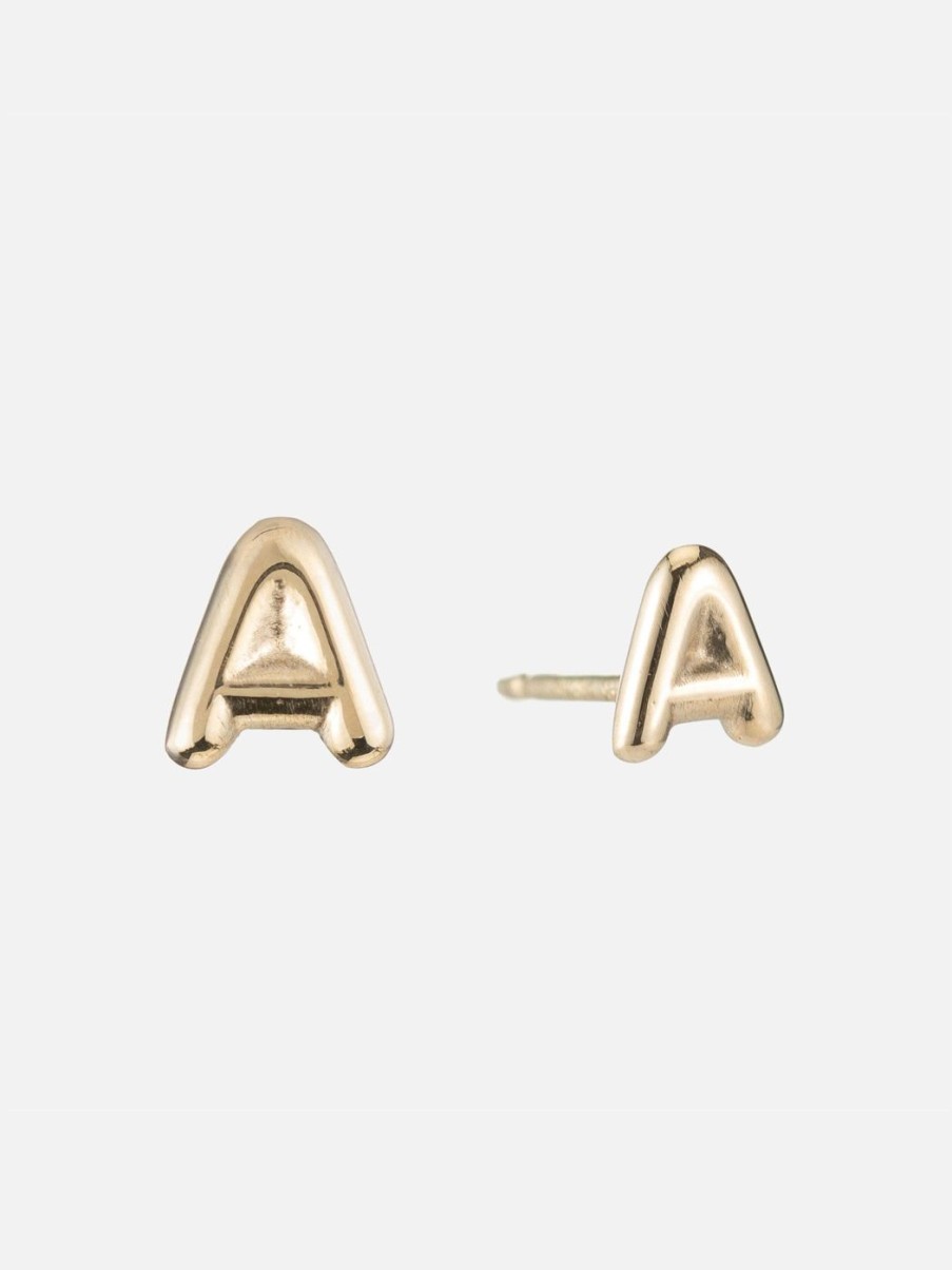 Earrings Ariel Gordon Jewelry | Mini Helium Initial Studs