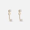 Earrings White/Space | Diamond Floater Ear Jackets