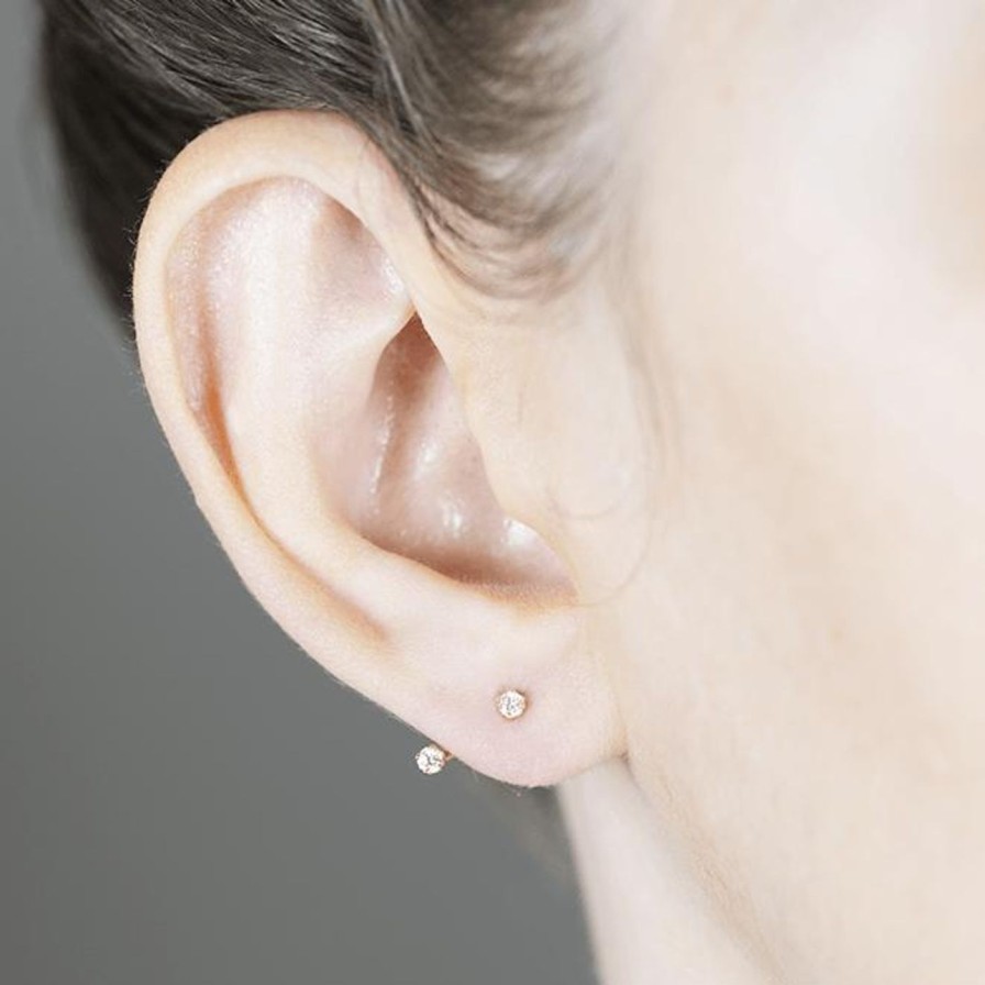 Earrings White/Space | Diamond Floater Ear Jackets