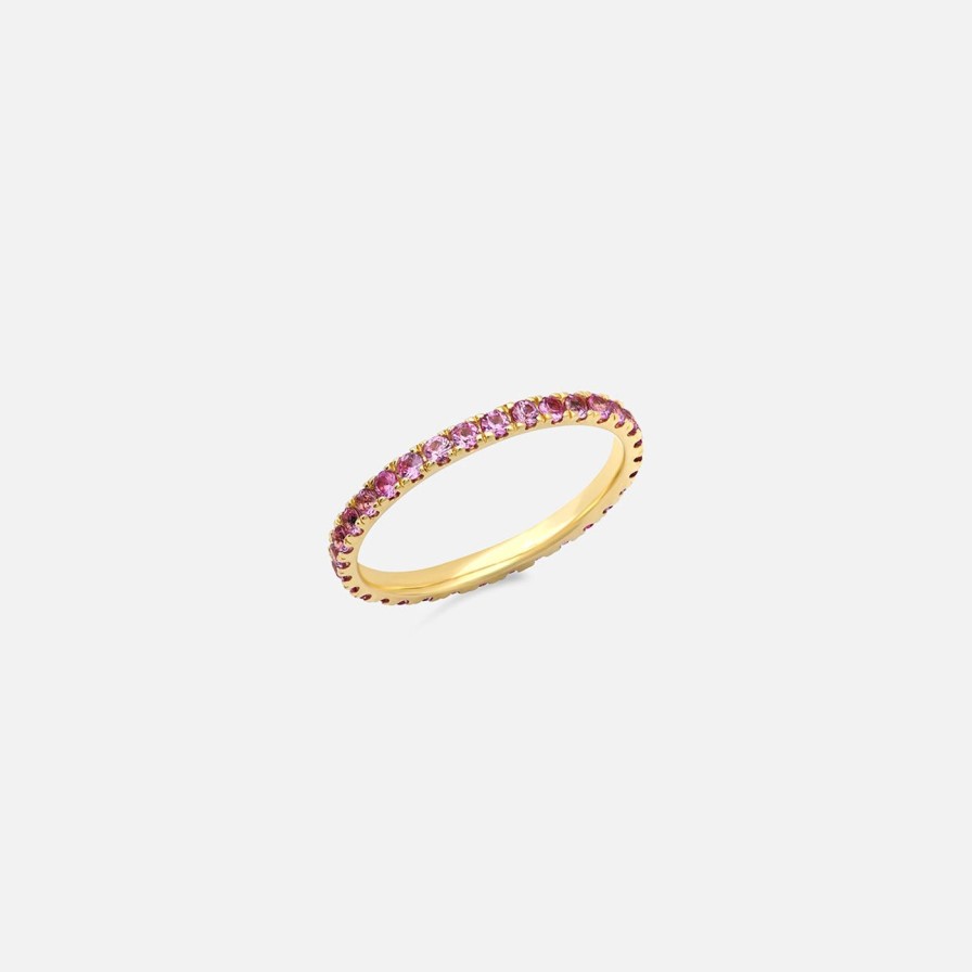 Rings Eriness | Standard Pink Sapphire Eternity Band