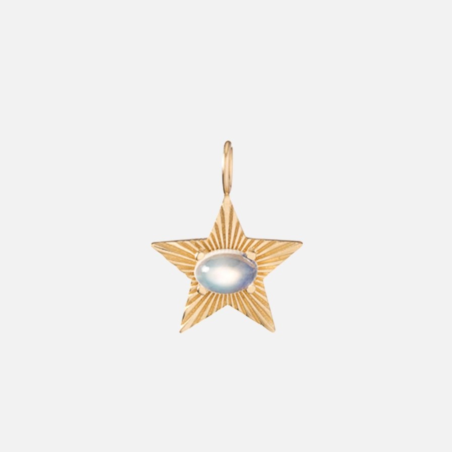 Charms & Pendants Kimberly Doyle | Moonstone Star Light Charm 14K Yellow