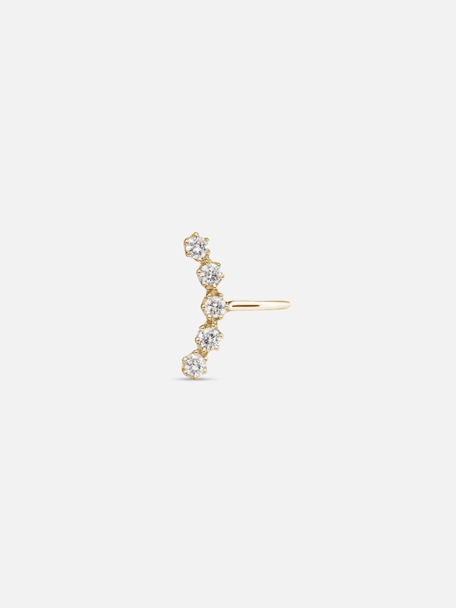 Earrings Labulgara | Curved Magic Cuff Earring Diamond