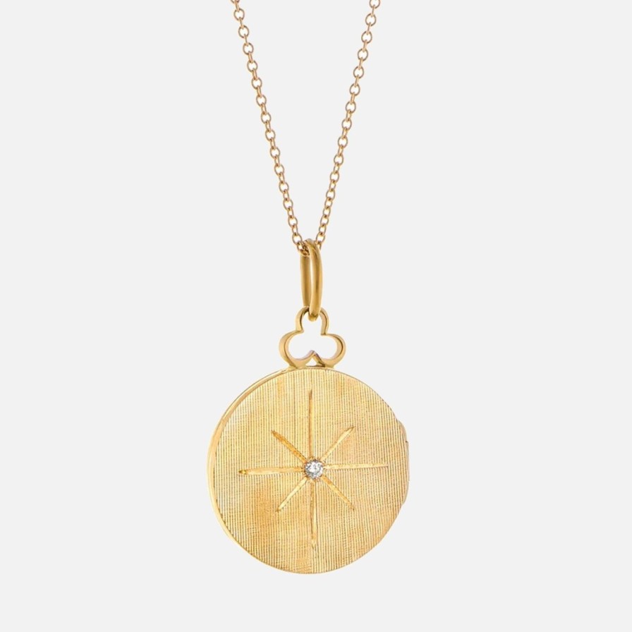 Necklaces Devon Woodhill | Small North Star Locket