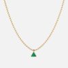 Necklaces At Present | Emerald Ball Chain Necklace