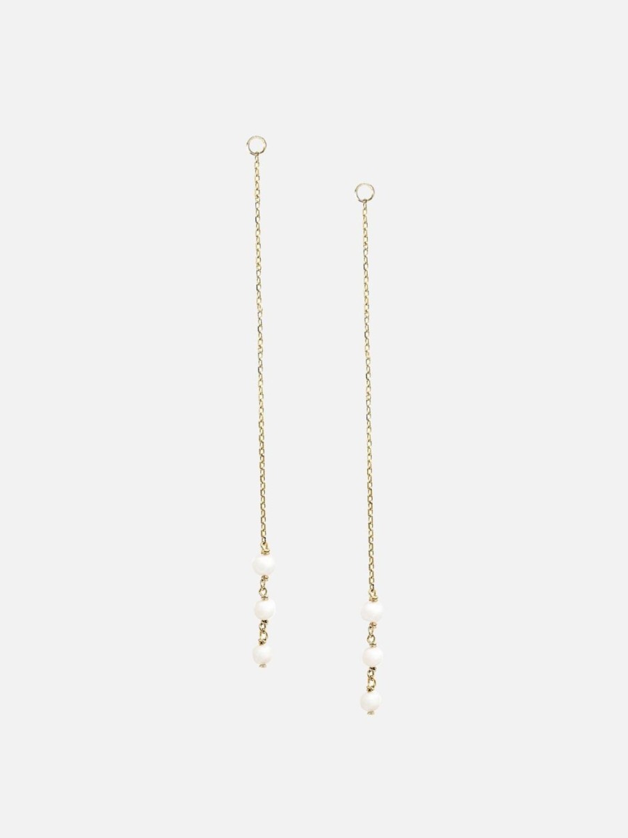 Earrings Noor Shamma | Troika Chain Links Yellow Gold